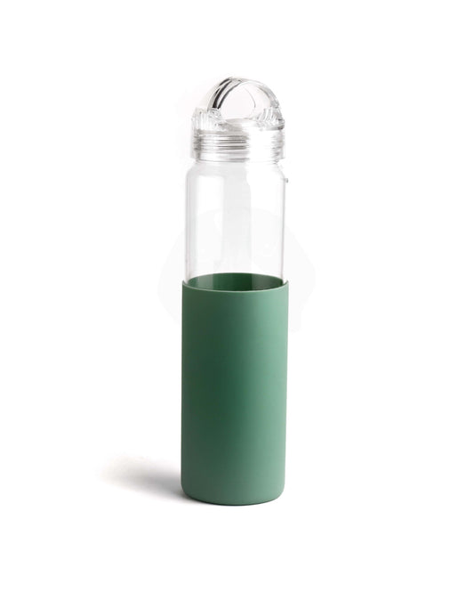 Stotodo Sili Glass Bottle with Sleeve Teal 700 ml